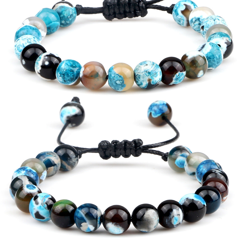 Brazalete ajustable de la trenza del fuego de 8 mm de 8 mm